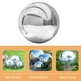 thumbnail image 4 of Tineasur  Silver Stainless Steel Garden Gazing Globe Outdoor Decoration Round Sphere, 4 of 6
