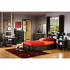 South Shore Cosmos Twin Mates Bed, 39, Black Onyx