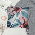 thumbnail image 2 of Chilfamy Throw Pillow Cover Blue Flower Watercolor Rose Floral Colorful Maroon Allover Decorative Pillow Case Home Decor Square Pillowcase, 2 of 5