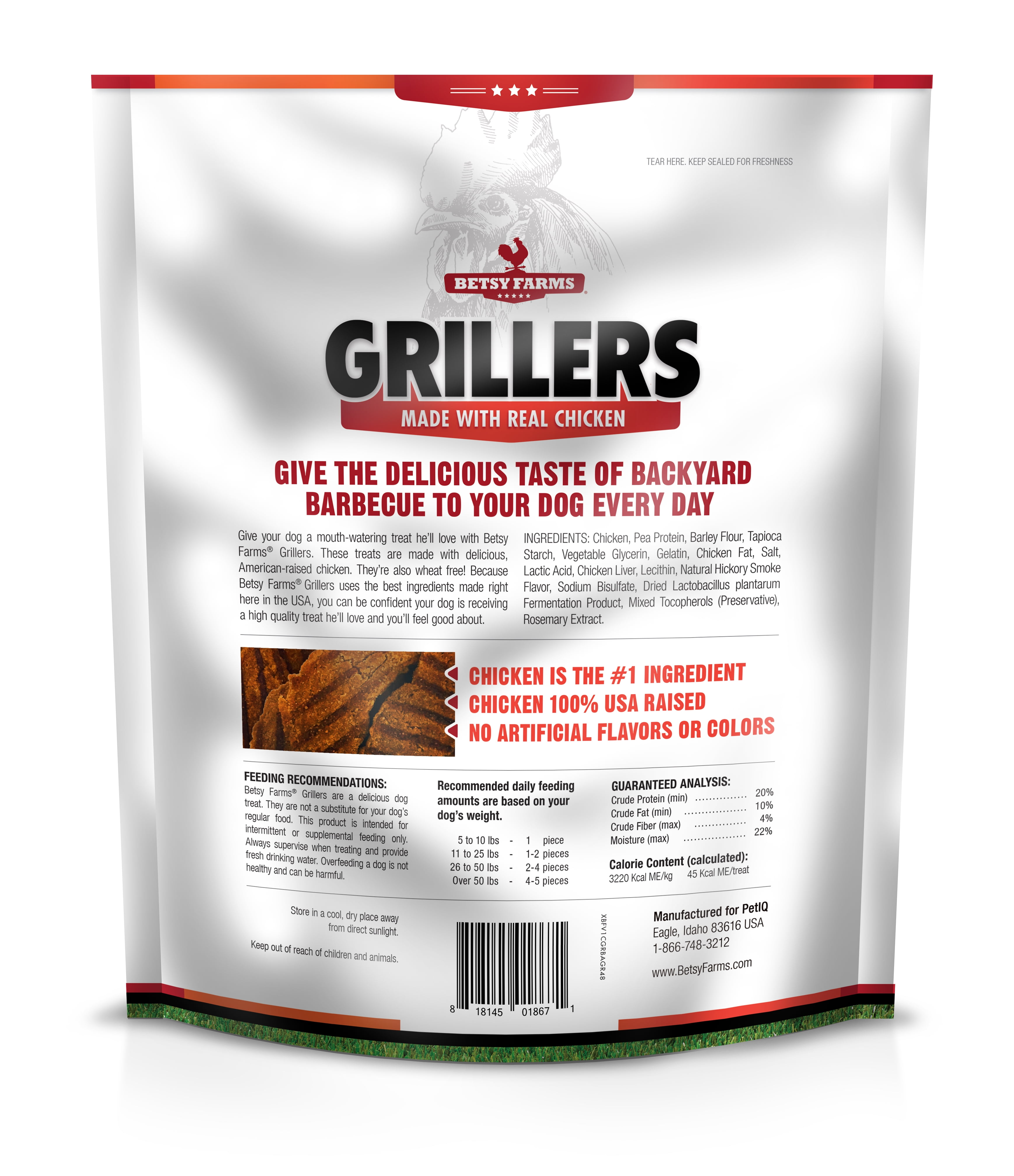 Betsy farms grillers dog treats top