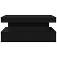 thumbnail image 5 of vidaXL Coffee Table with LED Lights Black 90x50x40 cm, 5 of 5