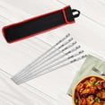 thumbnail image 1 of Juego de brochetas de metal de Acero inoxidable para asar 6 piezas perfecl, 1 of 8