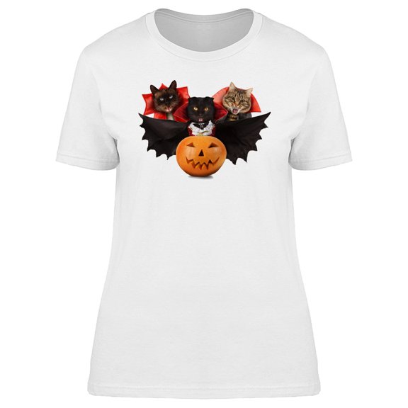 Three Vampire Cats Tee Women's -Image by Shutterstock