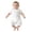 White, variant on Ruyang Infant Baby Short Sleeve Jumpsuit Textured Knit Snap Front Romper Footless One Piece Outfit Newborn Toddler Summer Clothing