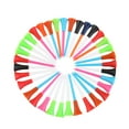 thumbnail image 1 of 100pcs 85mm Rubber Cushion Plastic Tees Random Color, 1 of 8