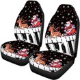 thumbnail image 5 of Pzuqiu Santa Claus and The Piano Car Seat Covers Set Easy to Install Car Seat Covers Full Set, Full Backrest Fashion Front and Rear Seat Cover Set, 5 of 10