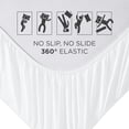 thumbnail image 5 of Royale Linens 2 Pack Fitted Sheet Elastic Sheets King Fitted Sheet Only Soft & Breathable - Brushed 1800 Microfiber - Stain Resistant- Hotel Quality Deep Pocket Stretches Up to 16" (King, White), 5 of 9