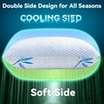 thumbnail image 2 of 2 Pack  Size Rayon Derived from  Cooling Shredded Memory Foam Pillows Adjustable Soft Firm Gel Bed Pillows for Side Back Stomach Sleepers, 2 of 7