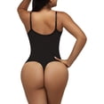 thumbnail image 3 of Mono moldeador sin costuras que contrae el abdomen, levanta la cadera, tanga de talla grande, braguita, liguero, corsé ajustado, 3 of 6