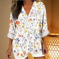 thumbnail image 3 of Neewe Womens Long Sleeve Shirts Casual Summer Fashion Ladie Tops Loose Fit Spring Lightweight Clothes Beach Vacation, 3 of 5
