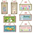thumbnail image 5 of BToBackyard Happy Easter Sign Crafts Rabbit Hanging Birthday Gifts Ornament Wood Party Supplies Decor Festival Wooden, 5 of 7