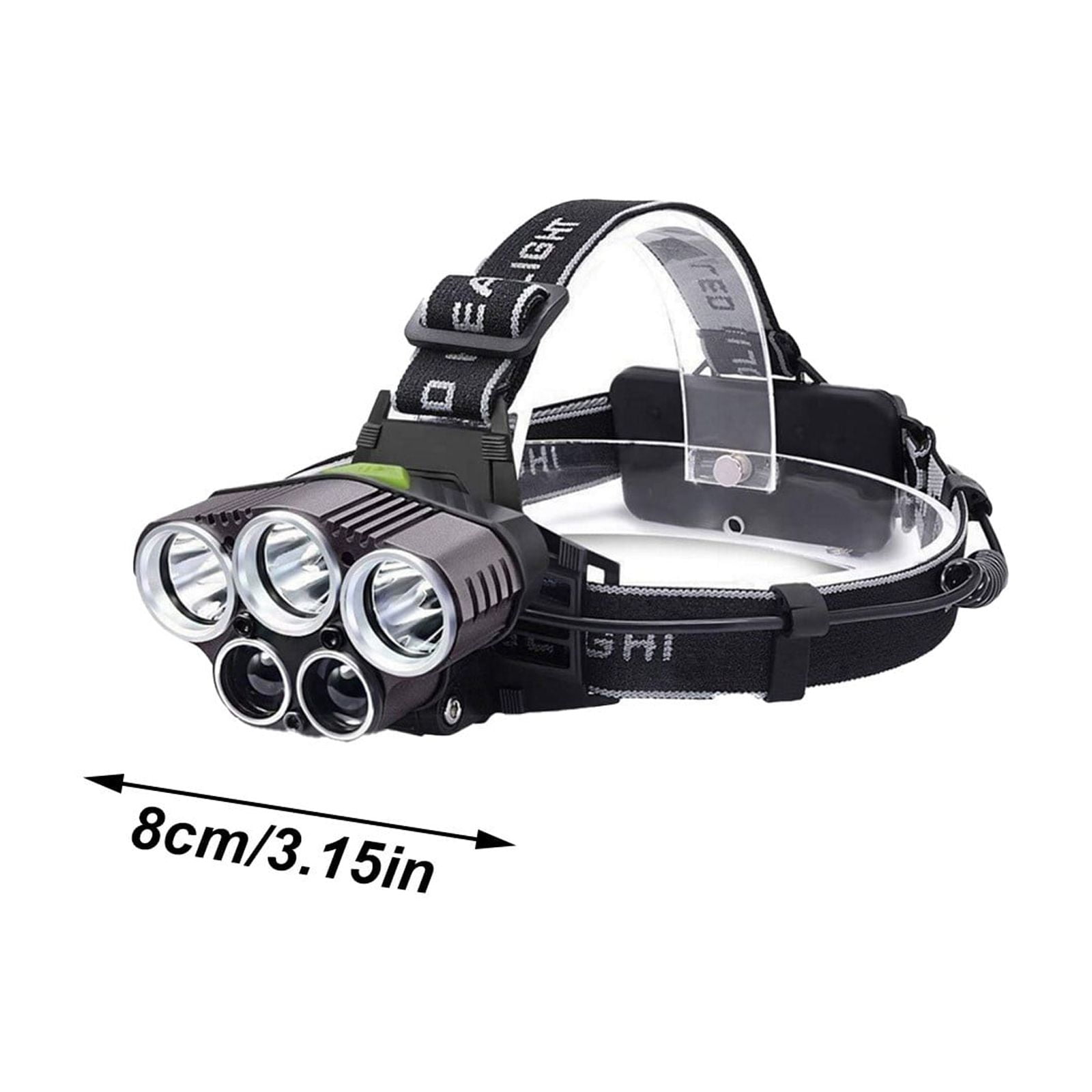 25000lm Bright USB Rechargeable Headlamp LED Headlight for Outdoor Camping Hiking Running Fishing Night Work