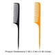 thumbnail image 5 of Jumpingount Peines de cola de dientes anchos de 1 pieza, plástico grueso, portátil, resistente al calor, ligero, resistente al calor, para Cuidado del cabello Negro, 5 of 6