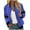 Blue, variant on ChaoHeng Womens Plus Size Jackets Fashion Casual,Women's Loose Solid Plus Velvet Thickened and Comfortable Long-sleeve Hoodless Jacket(White,XL)
