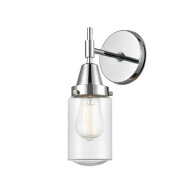 447-1W-PC-G314-Innovations Lighting-Dover - 1 Light Wall Sconce-11.75 Inches Tall and 4.5 Inches Wide-Polished Chrome Finish-Seedy Glass Color