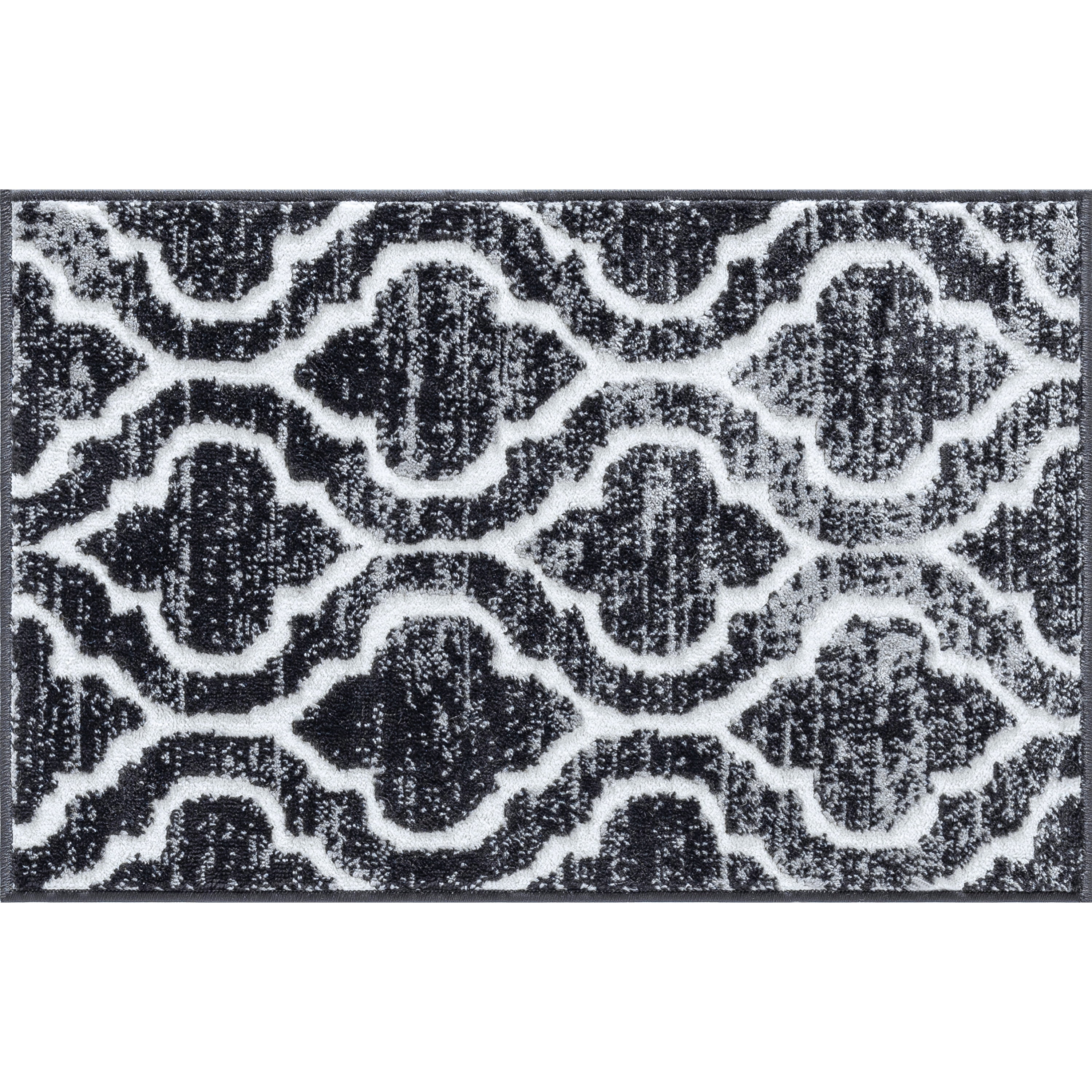 Transitional 2x3 Area Rug (2' x 3') Geometric Gray, Charcoal Indoor Scatter Easy to Clean