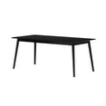 thumbnail image 3 of Plank+Beam 72" Mid Century Modern Dining Table, Solid Wood Kitchen & Dining Room Table for 6, Black, 3 of 7