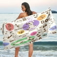 thumbnail image 7 of GZHJMY Funny Yoga Doggy Beach Towel Oversized Towel Blanket, Thin Lightweight Microfiber Sand Free Quick Dry Towel, 30”X60” Multipurpose Pool Bath Yoga Swim Shower Towel, 7 of 7