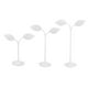 3x Bijoux Boucles d'Oreilles T stand Fer Affichage Showroom Blanc-Feuille – image 4 sur 8