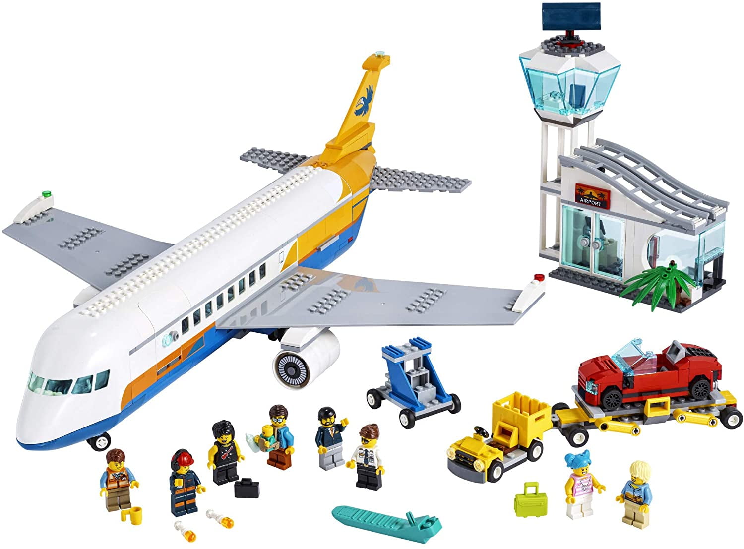 ドフィ LEGO City Passenger Airplane 60262, Big Aircraft Set for Kids 6+