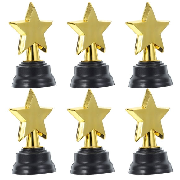 Shisuyan Pentagram Trophy Golden 6Pcs 3.5x2.3x1.8in