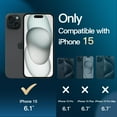 thumbnail image 2 of JETech 5 in 1 Case for iPhone 15 6.1-Inch with 2-Pack Each Tempered Glass Screen Protector and Camera Lens Protector, Non-Yellowing Shockproof Bumper Phone Cover (Black), 2 of 7