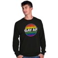 thumbnail image 4 of Gay AF Rainbow Pride LGBTQ Queer Long Sleeve TShirt Men Women Brisco Brands L, 4 of 6