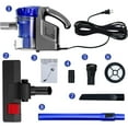thumbnail image 7 of Corded Vacuum Cleaner, 17KPa Powerful Suction with 600W Motor, 4 in 1 Lightweight Handheld Stick Vacuum for Pet Hair Hard Floor and Carpet, 7 of 7
