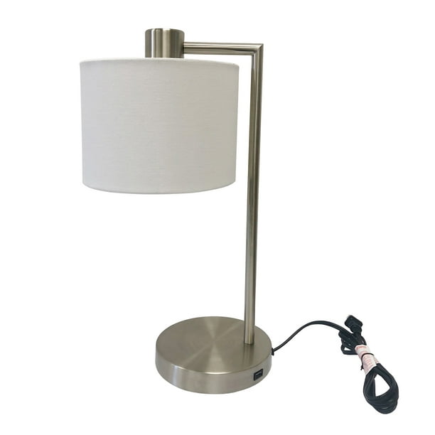 Better Homes & Gardens Silver Nickel Downbridge Touch Table Lamp