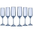 thumbnail image 1 of Black Sea Collection Elegant and Modern Crystal Champagne Flutes Glasses Set for Hosting Parties and Events - Set of 6, 6.5 oz Champagne Flutes, 200 ml, 1 of 1