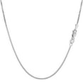 thumbnail image 1 of 14k White Gold Gourmette Chain Necklace, 1.0mm, 18", 1 of 3