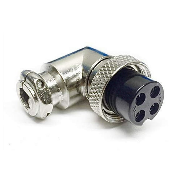 Prise Microphone CB 4 Broches Angle Droit; Connecteur Réglable 4 Positions