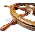 thumbnail image 3 of Wooden Ship Wheel (Natural Wood) - (36 Inches), 3 of 5