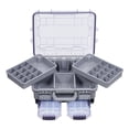 thumbnail image 2 of S SERENABLE Fishing Tackle Box Fishing Accessories Box Multifunctional Storage Organizer Gray, 2 of 9