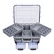 thumbnail image 2 of Caja de aparejos de pesca, contenedor para señuelos, líneas, anzuelos, caja de accesorios de pesca, multiusos Gris, 2 of 9