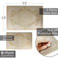 thumbnail image 4 of Allgala 6-Pack Dining Table PVC Placemat Set - Protect Table from Heat Stain Scratch and Anti-Skid-Style Gold Mandala-HD80210, 4 of 4