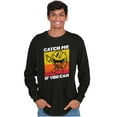 thumbnail image 5 of Retro Catch PACMAN Funny Arcade Game Long Sleeve TShirt Men Women Brisco Brands S, 5 of 6