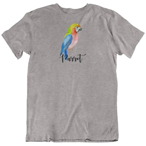 Parrot T-Shirt Gift for Souvenir, Traveler, Bird Lovers, Youth, Men and Women Athletic Heather