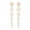 Golden, variant on HUANLEDASH 1 Pair Women Long Earrings Faux Pearl Polished Stainless Exquisite Tassel Hanging Earrings Party Prom Dangle Earrings Ear Jewelry