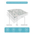 thumbnail image 5 of Quilts Full Size Bedding Set, Botanical Flowers Lightweight Quilted Comforter, Farmhouse Blue Floral Patterned Soft Reversible Bedspread Coverlet with Pillow Covers for All Season, 78" x 90", 5 of 7