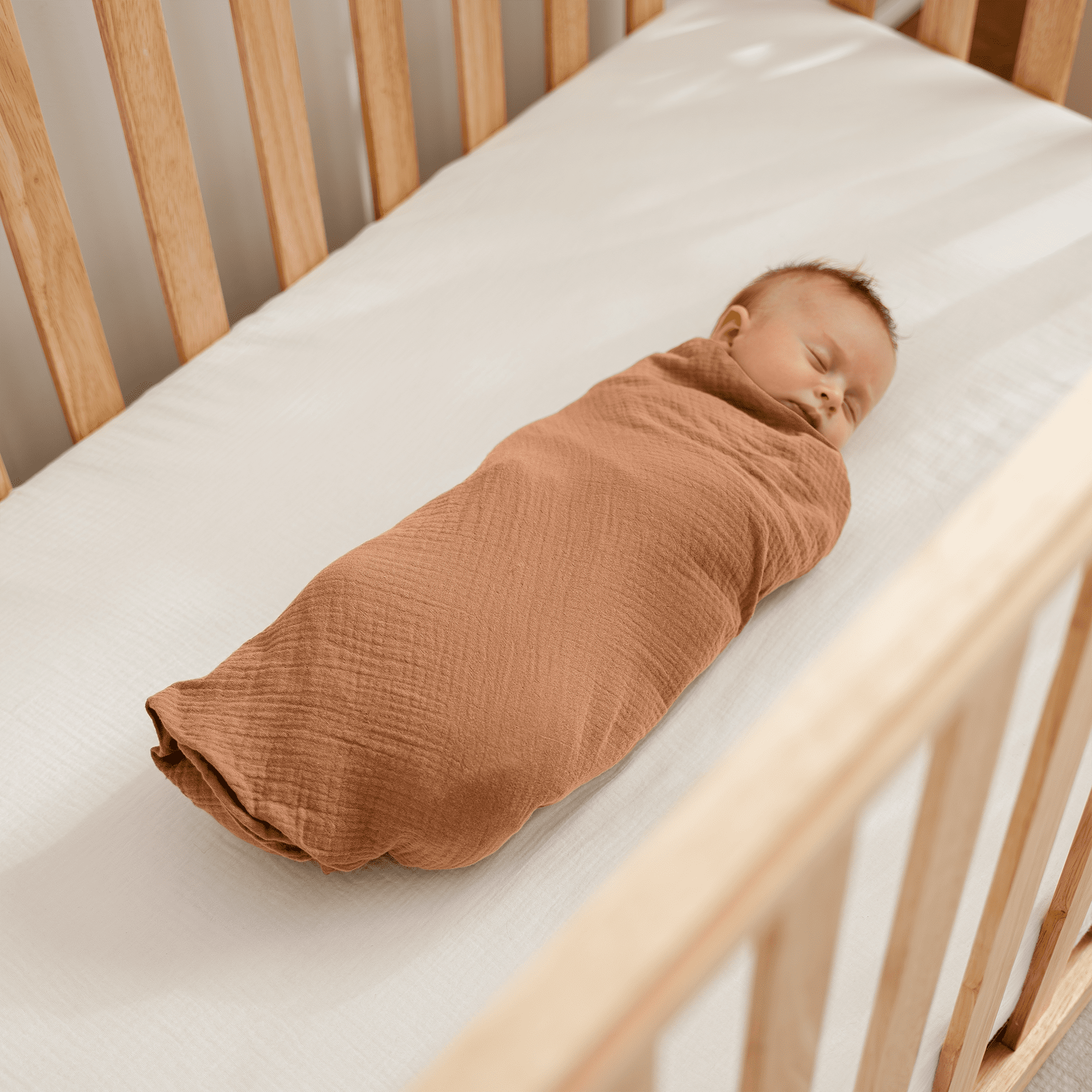 Comfy Cubs Muslin Swaddle Blankets Pack of 3 - 42 x 42 Inch Large Wraps for Newborns - Neutral Set