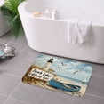 thumbnail image 3 of FJPT Beach Lighthouse Hotel Non Slip Flannel Polyester Floor Mat For Bathroom Kitchen Bedroom Decor 16x24 inch, 3 of 5