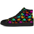 thumbnail image 3 of Aidianart Mens Dinosaur High Top Canvas Sneakers High Top Shoes Size 7, 3 of 5