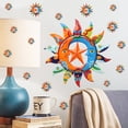 thumbnail image 1 of Adhesivos de pared con temática celestial colorida del sol y la luna bohemios, 1 of 4