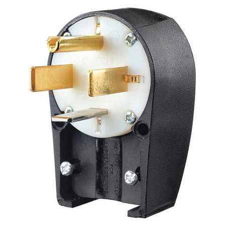 

Angle Straight Blade Plug Blk/White