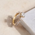 thumbnail image 4 of IGI Certified 5 Carat Round Shape Lab Grown Diamond Engagement Ring | 14K Yellow Gold | Ciara Petite Station Style Diamond Ring | FG-VS1-VS2 Quality Friendly Diamonds, 4 of 6