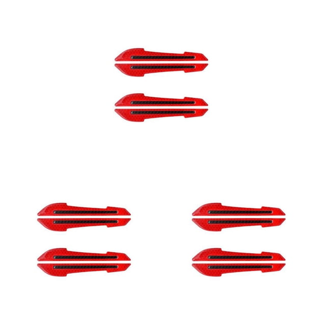 Adhesivo para espejo retrovisor Riwesomey 2 piezas tira de cristal retrovisor Rojo