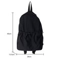 thumbnail image 3 of Bolso De Estudiantes Mochila de gran capacidad para mujer, de nailon, a la moda, para niñas y niños, mochilas escolares (negro), 3 of 5