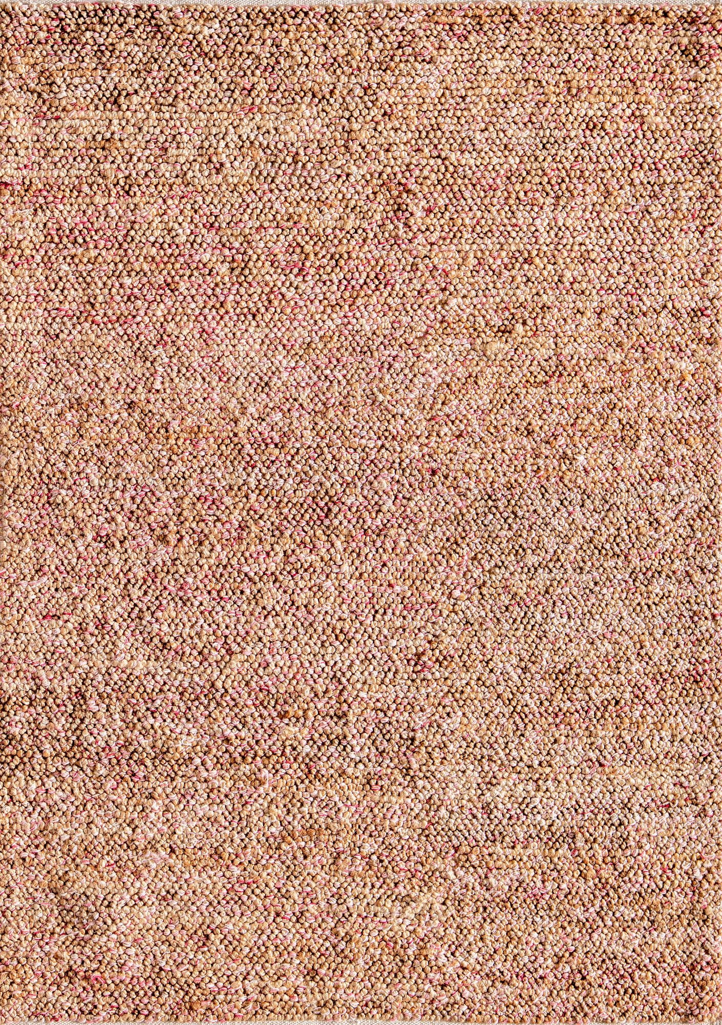 Rugs America Blush Confetti DR10B Solid Farmhouse Orange Area Rug, 8’0”x10’0”