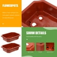 thumbnail image 2 of OUNONA 10Pcs Brown Plastic Plant Containers for Garden Balcony and Home Use, 2 of 8